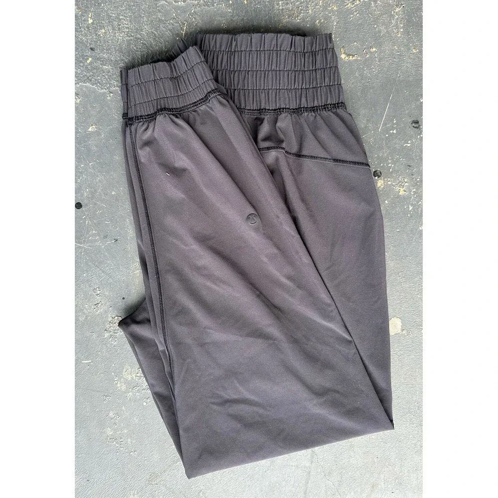 Lululemon Pants Women's Size 4 Charcoal High Rise‎ Sun Setter Jogger #W5BWHS